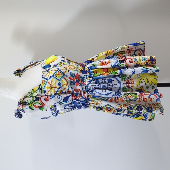 Flowy Floral Lemon Tank Top - Picture 4 of 12